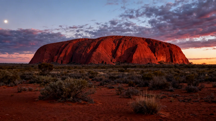 Uluru Glows Crimson as the Australian Desert Whispers Ancient Secrets